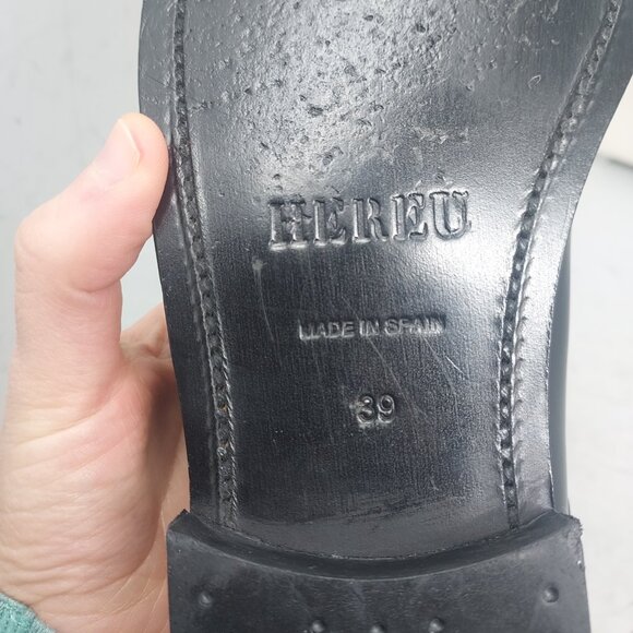 Hereu Black Raiger Heeled Sling Back Shoe - Picture 7 of 11